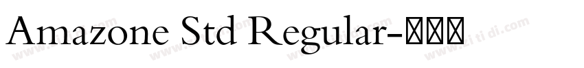 Amazone Std Regular字体转换